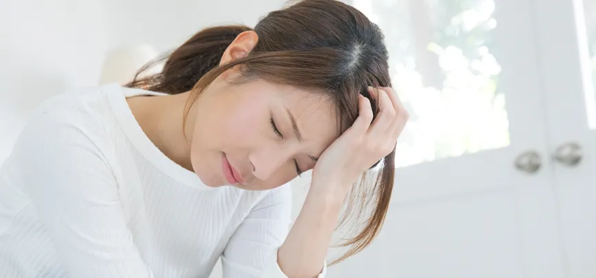 偏頭痛のイメージ