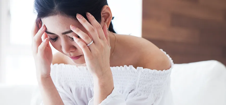首の痛みからくる不調